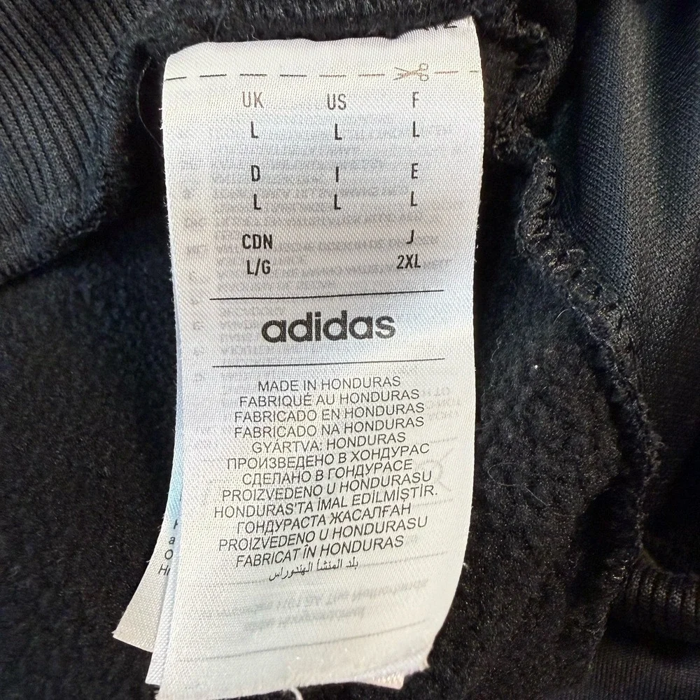 Adidas Aeroready Mens Size L Tapered Zipper Ankle Black Fleece Training Pants